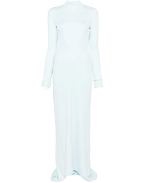 Tom Ford Open-Back Maxi Gown - White