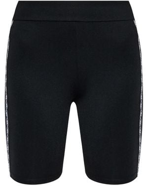 MICHAEL Michael Kors Side-Logo Biker Shorts - Blue