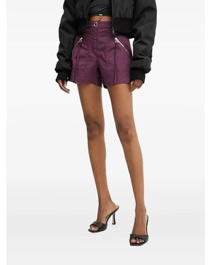 Pinko ジップポケット ショートパンツ - パープル