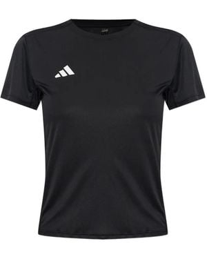 adidas Adizero Logo-Print T-Shirt - Black