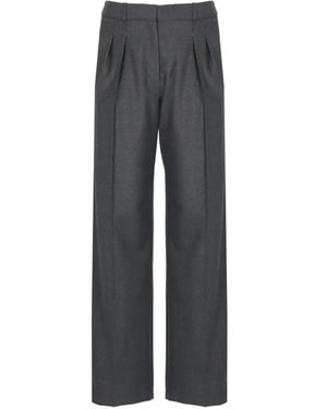 Loulou de Saison Sbiru Lds Pleated Trousers - Grey