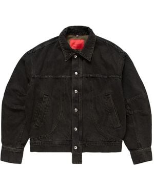 Eckhaus Latta Paneled Denim Jacket - Black