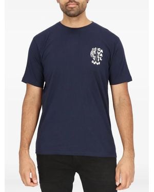Roberto Cavalli T-Shirt Con Logo - Blu