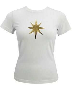 Madison Maison X On/Off Eye Of Horus Star-Print T-Shirt - White