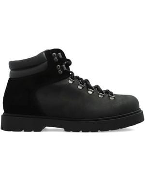 Birkenstock Jackson Lace-Up Leather Ankle Boots - Black
