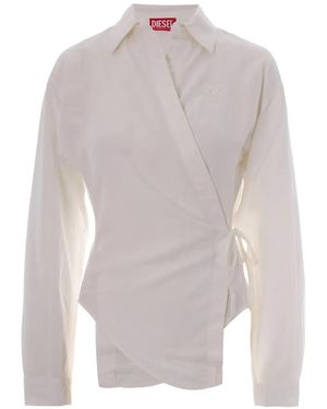 DIESEL Wrap-Effect Shirt - White
