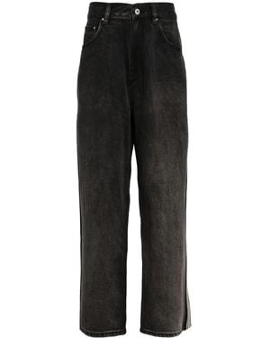 CROQUIS Jeans Dritti Con Righe Laterali - Nero