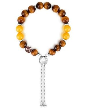 Shanghai Tang Tang Of Earth Tiger-Eye Bracelet - Metallic