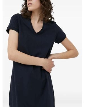 Colmar V-neck logo mini dress - Azul