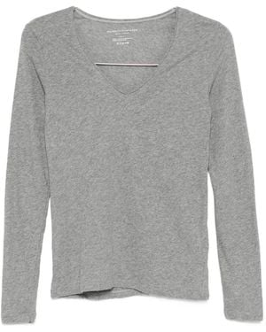 Majestic Filatures V-neck Long-sleeved Top - グレー