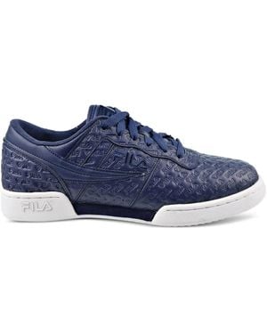 Fila Original Fitness Logo-embossed Sneakers - Blue