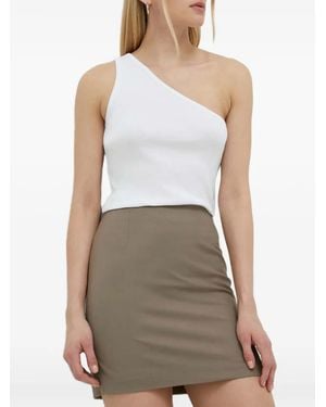 Gestuz Zip-Fastening Mini Skirt - Gray