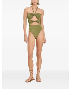 Devon Windsor Ulla Cutout Swimsuit - Green