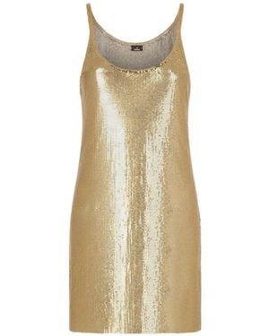 Rabanne Chainmail-Embellished Mini Dress - Natural