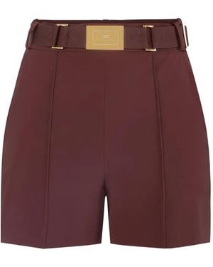 Elisabetta Franchi Shorts - Purple