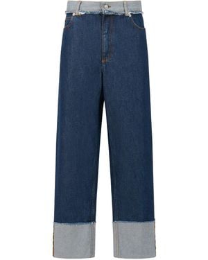 Marni Vaqueros con puños - Azul