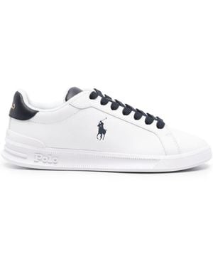 Polo Ralph Lauren Low Top Lace Trainers - White