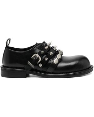 Undercover X Love Gaite Studded Derby Shoes - Black