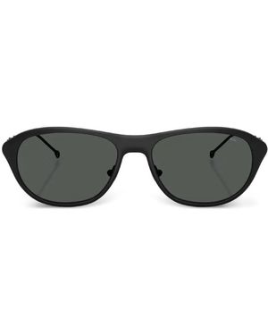 DIESEL Matte Oval-Frame Sunglasses - Black