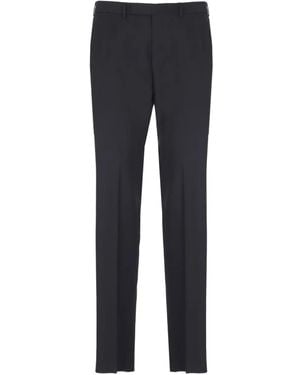 ZEGNA Welt-Pockets Wool Trousers - Blue