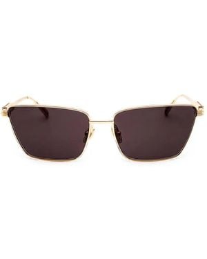 Ferragamo Eyewear Gafas De Sol Con Montura Cat Eye - Metálico