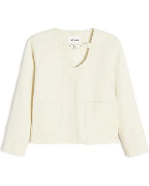 Apparis Veste À Bords Francs - Blanc