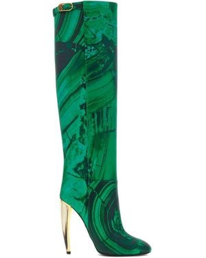 Roberto Cavalli Knee-High Boots - Green