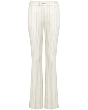 Dondup Pinstriped Flared Pants - White