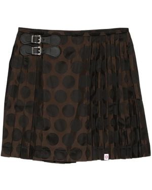 Charles Jeffrey Polka Dot Mini Skirt - Black