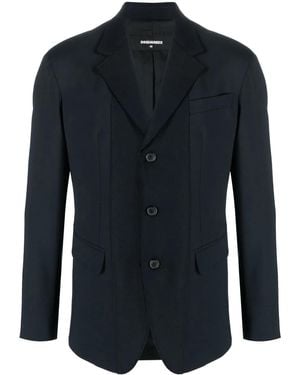 DSquared² Tailored Single-Breasted Blazer - Blue