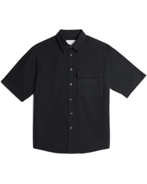 CIARAN Cc1 Club Embroidered Cotton Shirt - Blue