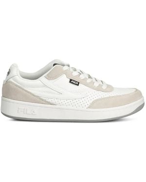 Fila Sevaro Perforated Panelled Trainers - White