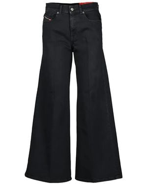 DIESEL Wide-Leg Jeans - Black