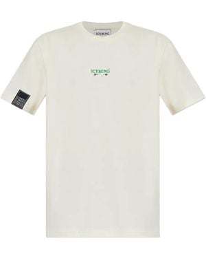 Iceberg Short-Sleeve Cotton T-Shirt - White