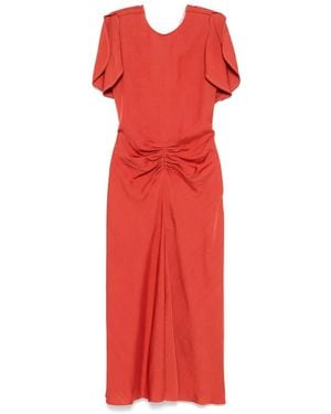 Victoria Beckham Draped Dress - Red