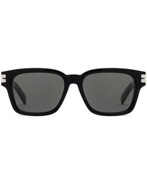 ZEGNA Sonnenbrille Mit Eckigem Gestell - Schwarz