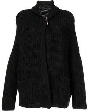 Forme D'expression Grob Gestrickter Cardigan - Schwarz