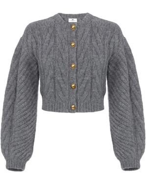 Elisabetta Franchi Cardigan - Gray