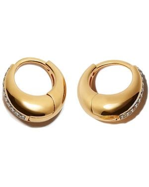 Otiumberg 9Kt Small Hoop Earrings - Metallic