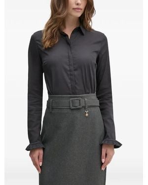 Mos Mosh Mmmattie Ruffled-Cuff Shirt - Black