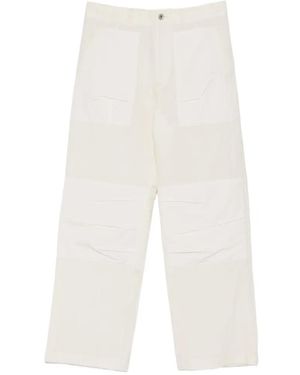 Individual Sentiments Pantalon À Empiècements - White
