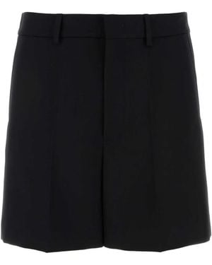 Valentino Garavani Wool Bermuda Shorts - Black