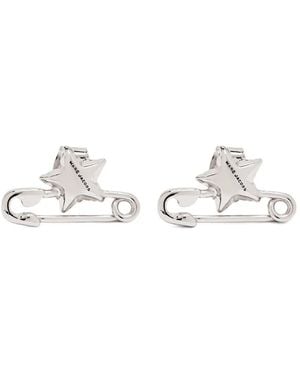 Marc Jacobs The Safety Pin Earrings - White