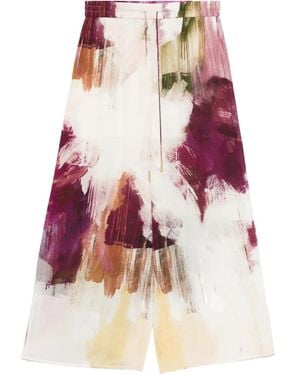 Aje. Atomic Silk Palazzo Pants - Red