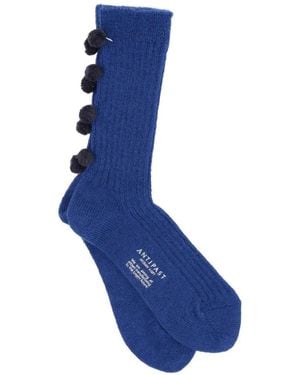Antipast Calcetines Con Pompón - Azul