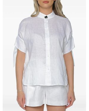 ARMANI EXCHANGE Tie-Detail Shirt - White