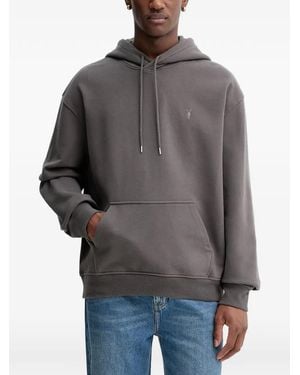 AllSaints Asher Logo Hoodie - Grey