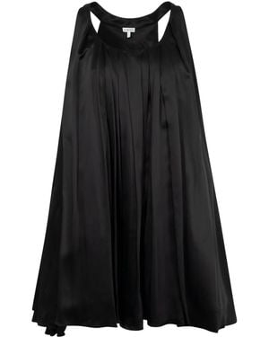 Loewe Satin Mini Dress - Black