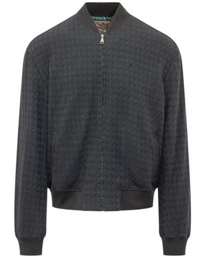 Etro Patterned Bomber Jacket - Blue