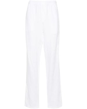 Aspesi Linnen Straight Broek - Wit